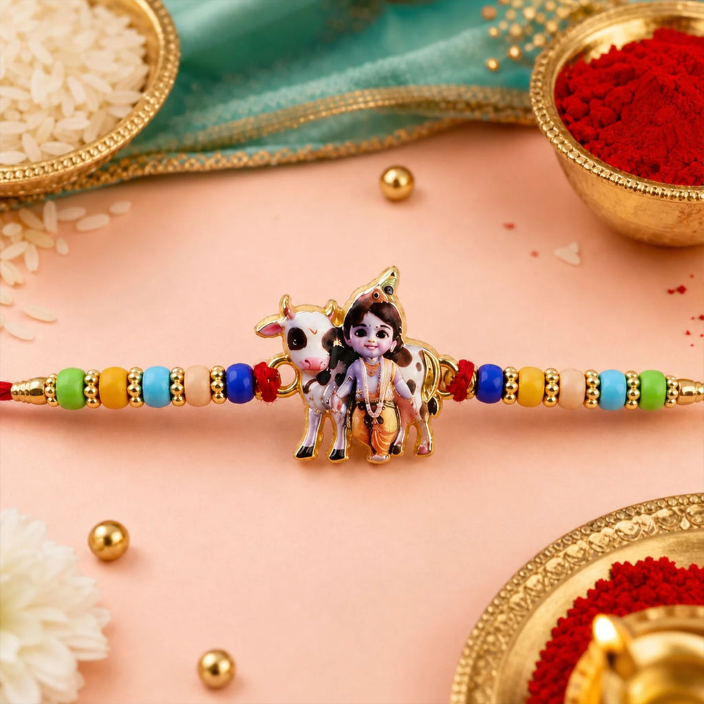 Lord Krishna Rakhi – Spiritual Design For Raksha Bandhan