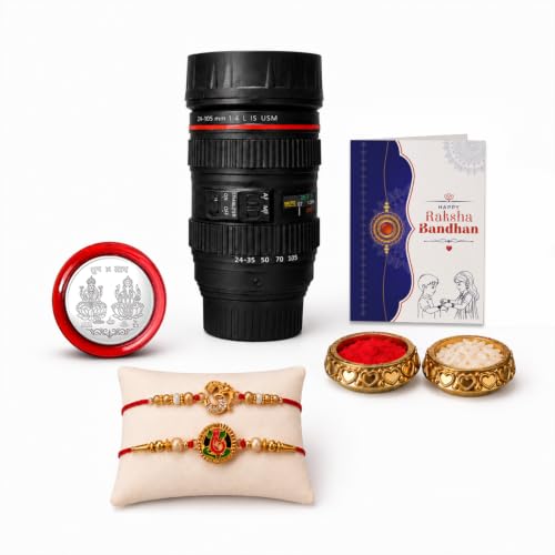 OM Ganesha Rakhi Camer lens Combo Raksha Bandhan Gift Pack Of 6