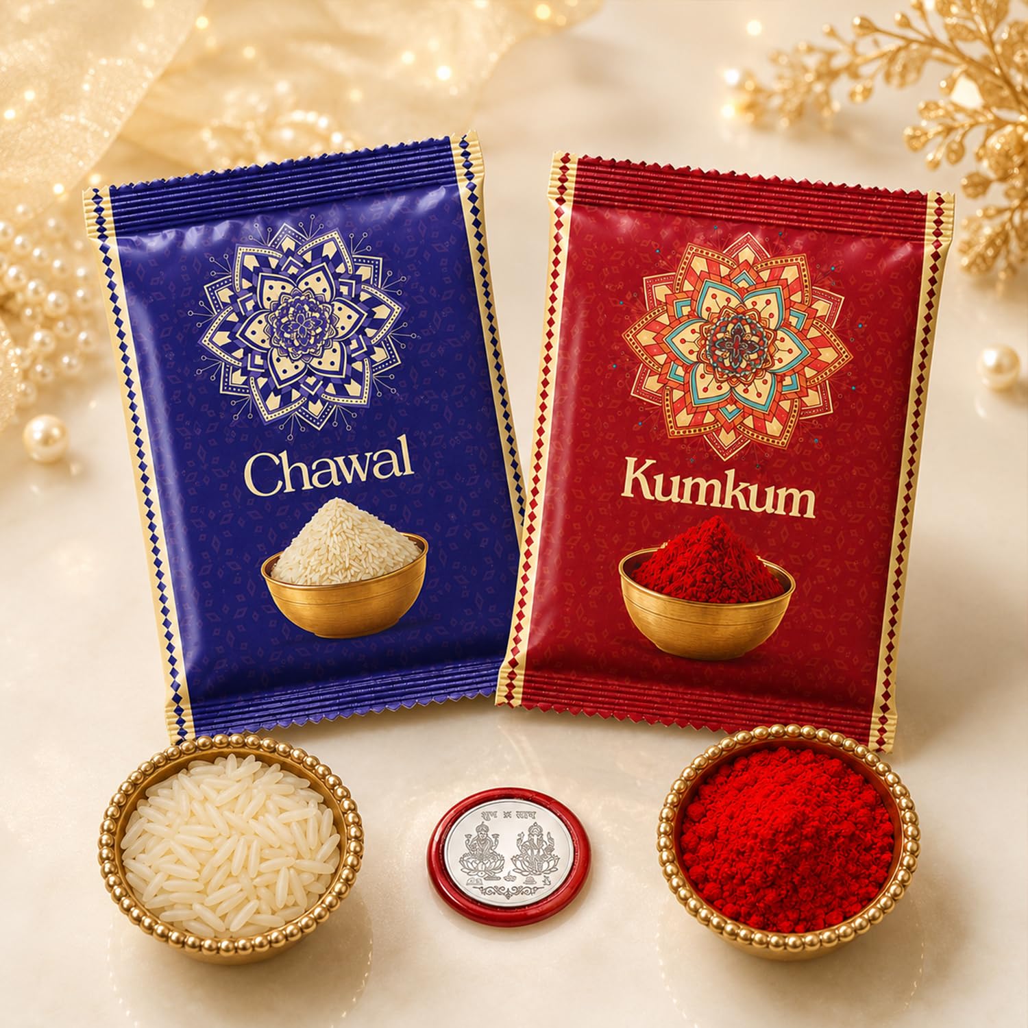 OM Ganesha Rakhi Camer lens Combo Raksha Bandhan Gift Pack Of 6