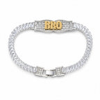 BRO Crystal Stone Rakhi For Brother Premium Designer Festival Thread With Stones