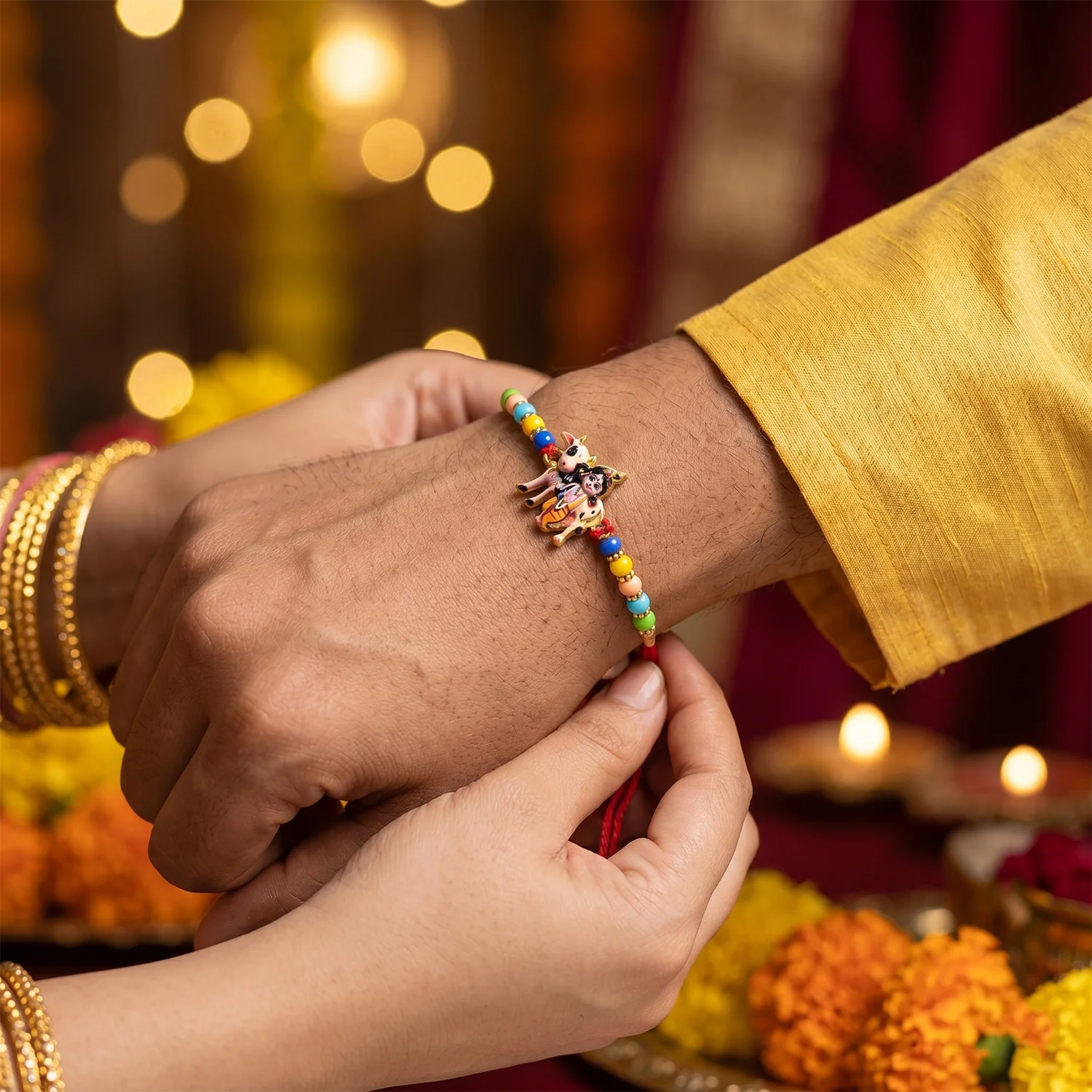 Lord Krishna Rakhi – Spiritual Design For Raksha Bandhan