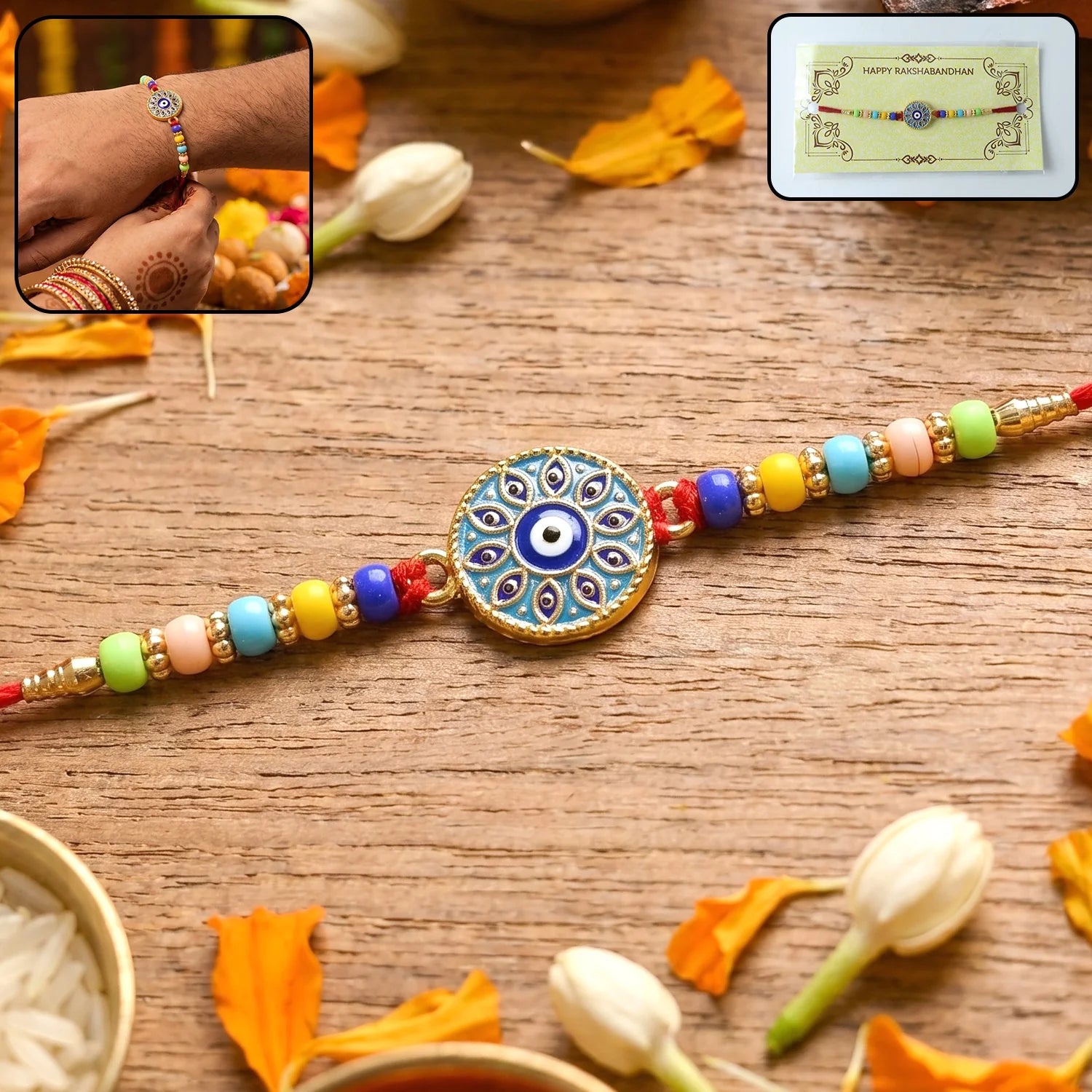 Evil Eye Mandala Rakhi – Symbol Of Love And Protection