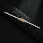 BRO Crystal Stone Rakhi For Brother Premium Designer Festival Thread With Stones