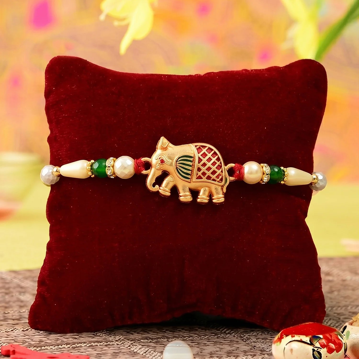 Elephant Rakhi – Handcrafted Traditional Design For Raksha Bandhan