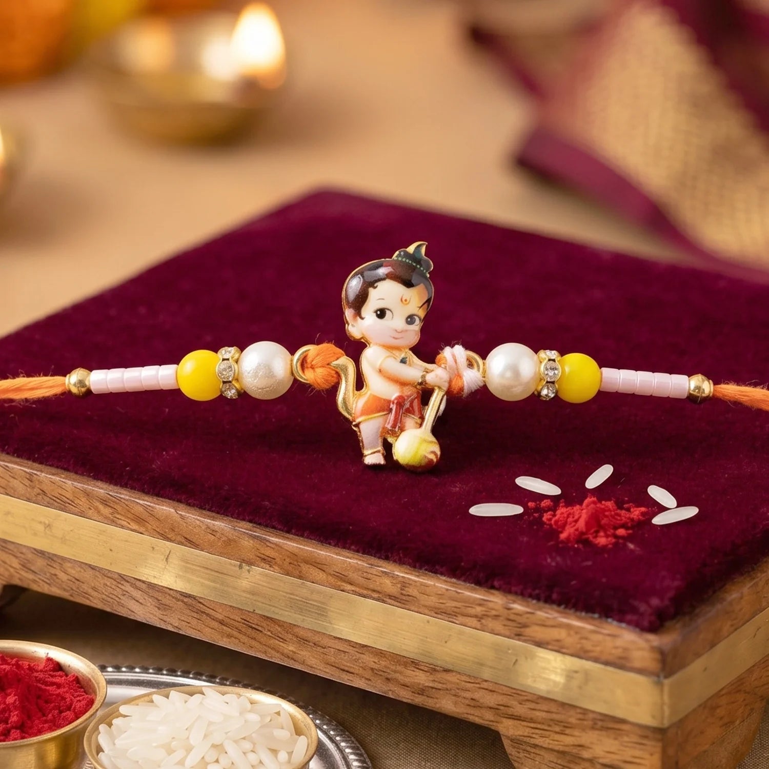 Bal Hanuman Ji Rakhi – Divine Protection & Courage For Brother
